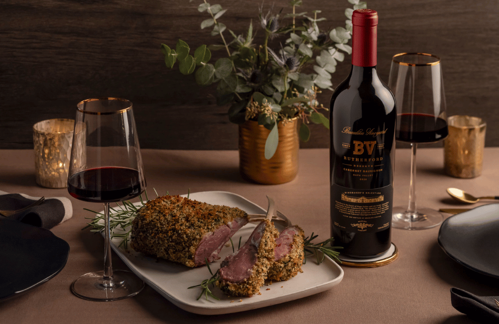 Herb-Crusted Rack of Lamb with Rutherford Reserve Cabernet Sauvignon